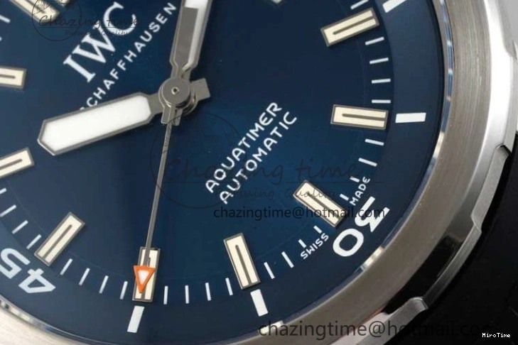 MIROTIME 0403 Aquatimer SS IW3290 RSF 1:1 Best Edition Blue Dial on Black Rubber Strap A Fashionable 7074